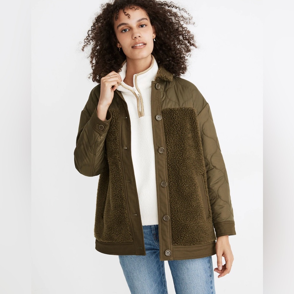 Madewell Hybrid Sherpa Jacket NWT